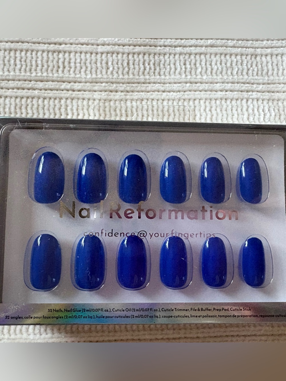 New Nail Reformation Press-On Nails in Royal Blue